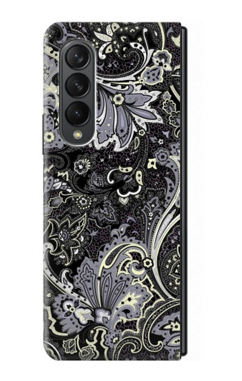 W3251 Batik Flower Pattern Hard Case For Samsung Galaxy Z Fold 3 5G
