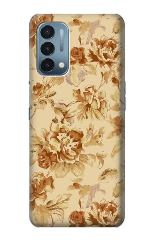 W2180 Flower Floral Vintage Pattern Case Cover Custodia e Flip Case per OnePlus Nord N200 5G