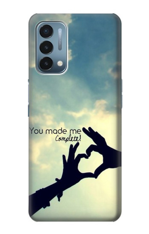W2640 You Made Me Complete Love Case Cover Custodia e Flip Case per OnePlus Nord N200 5G