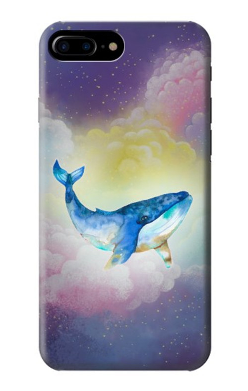 W3802 Dream Whale Pastel Fantasy Case Cover Custodia e Flip Case per iPhone 7 Plus, iPhone 8 Plus