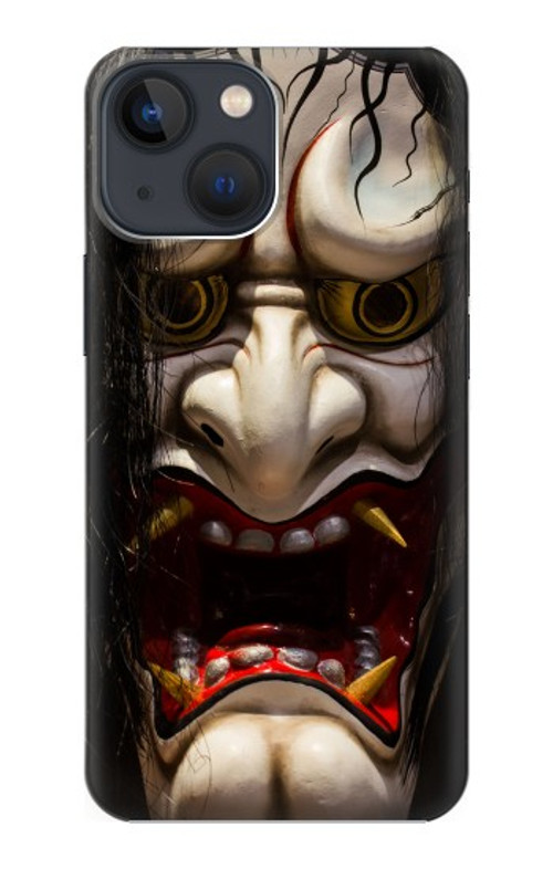 W2112 Hannya Demon Mask Case Cover Custodia e Flip Case per iPhone 13 mini