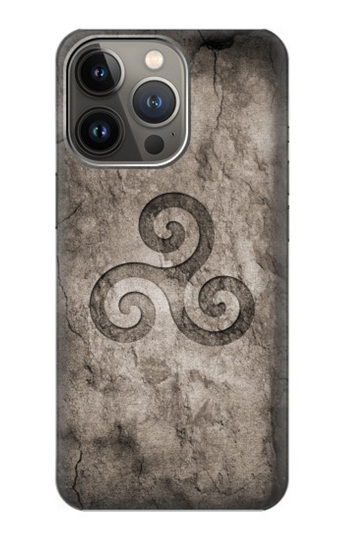 W2892 Triskele Symbol Stone Texture Case Cover Custodia e Flip Case per iPhone 13 Pro Max