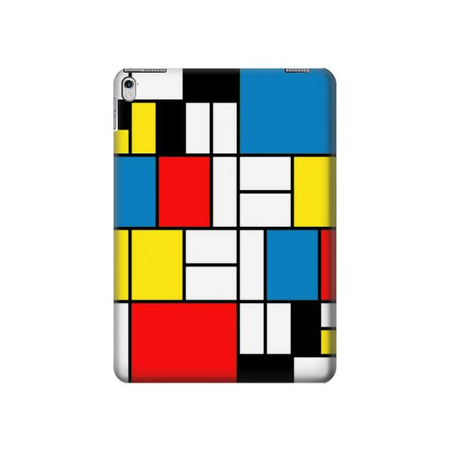 W3814 Piet Mondrian Line Art Composition Tablet Case Cover Custodia per iPad 9.7 (2017,2018), iPad 6, iPad 5