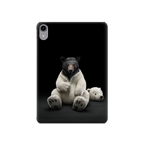 W0878 Black Bear Tablet Case Cover Custodia per iPad mini 6 7, iPad mini (2021,2024)