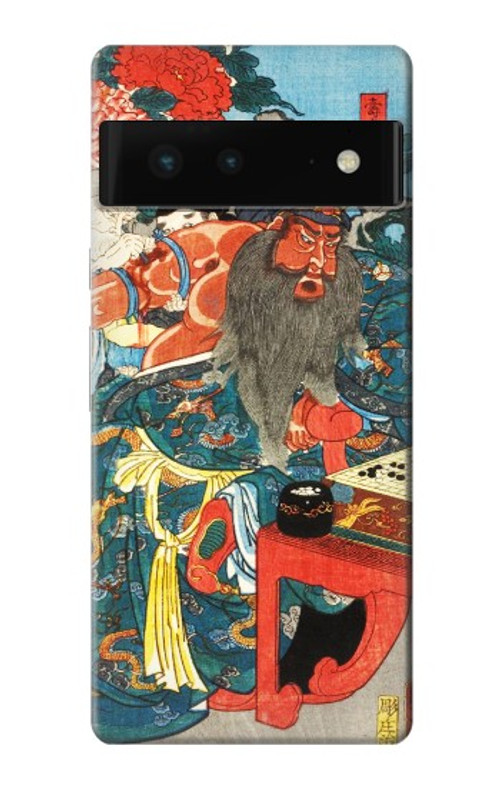 W1826 Utagawa Kuniyoshi Guan Yu Case Cover Custodia e Flip Case per Google Pixel 6