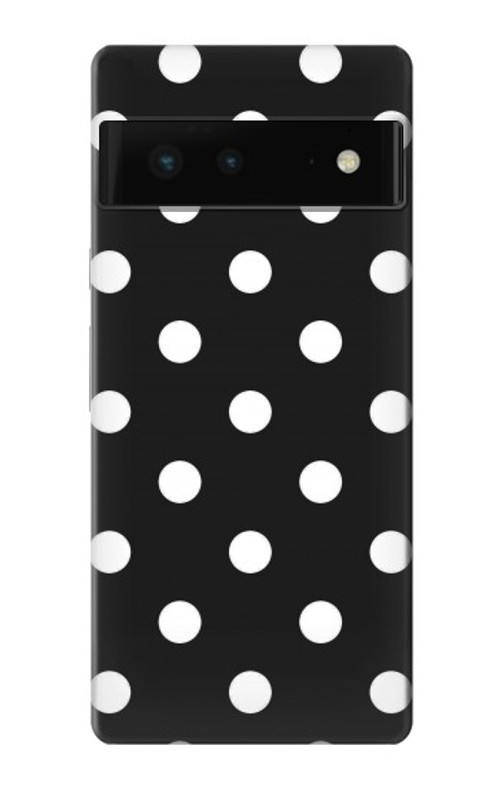 W2299 Black Polka Dots Case Cover Custodia e Flip Case per Google Pixel 6