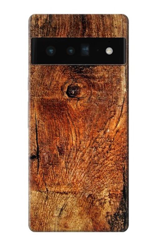 W1140 Wood Skin Graphic Case Cover Custodia e Flip Case per Google Pixel 6 Pro