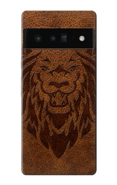 W2529 Leo Zodiac Tattoo Brown Graphic Print Case Cover Custodia e Flip Case per Google Pixel 6 Pro