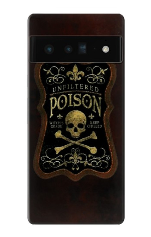 W2649 Unfiltered Poison Vintage Glass Bottle Case Cover Custodia e Flip Case per Google Pixel 6 Pro