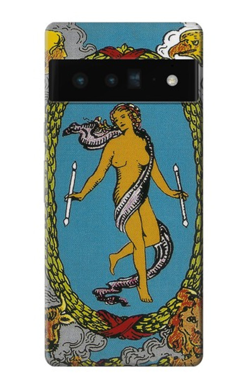 W3746 Tarot Card The World Case Cover Custodia e Flip Case per Google Pixel 6 Pro