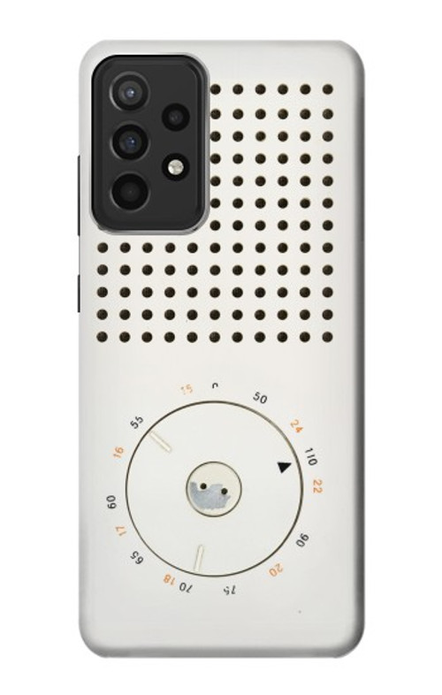 W1857 Retro Transistor Radio Case Cover Custodia e Flip Case per Samsung Galaxy A52s 5G
