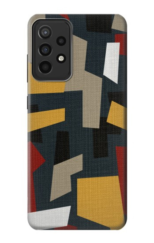 W3386 Abstract Fabric Texture Case Cover Custodia e Flip Case per Samsung Galaxy A52s 5G