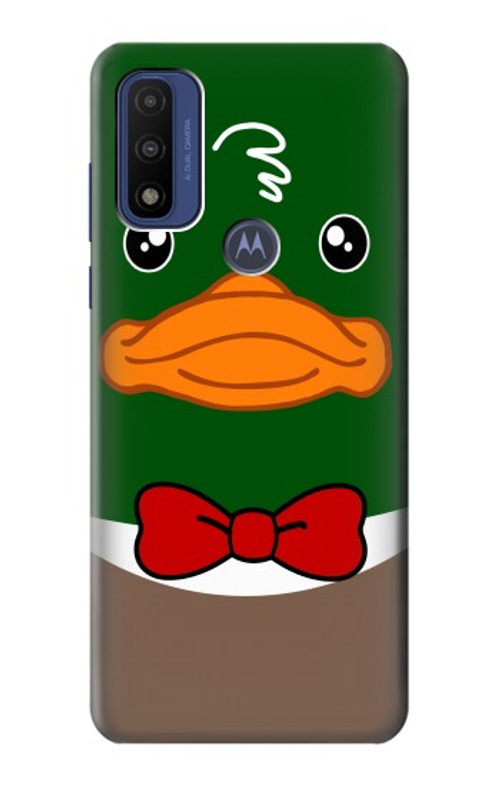 W2762 Green Head Mallard Duck Tuxedo Cartoon Case Cover Custodia e Flip Case per Motorola G Pure