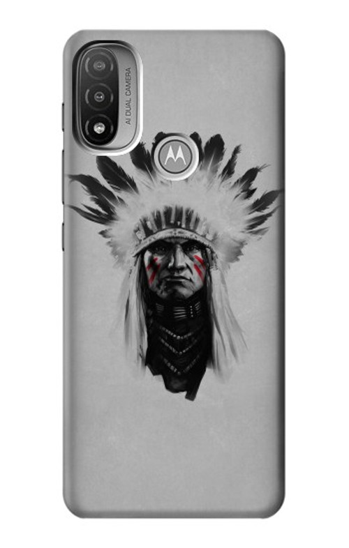 W0451 Indian Chief Case Cover Custodia e Flip Case per Motorola Moto E20,E30,E40