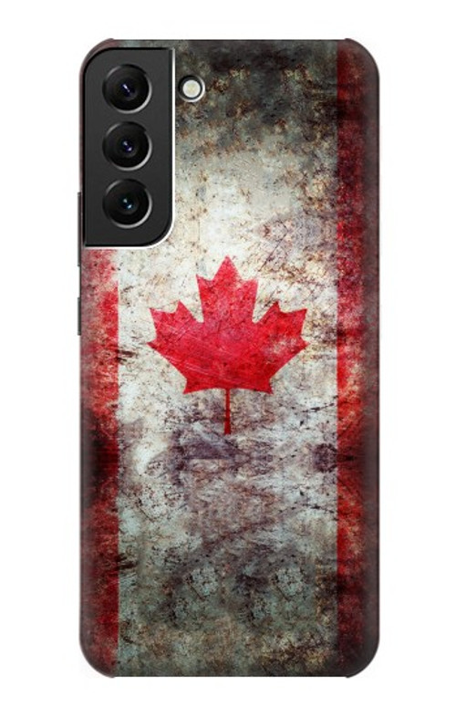 W2490 Canada Maple Leaf Flag Texture Case Cover Custodia e Flip Case per Samsung Galaxy S22 Plus