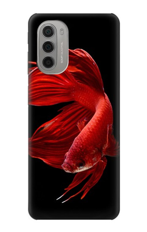 W2092 Red Siamese Fighting Fish Case Cover Custodia e Flip Case per Motorola Moto G51 5G