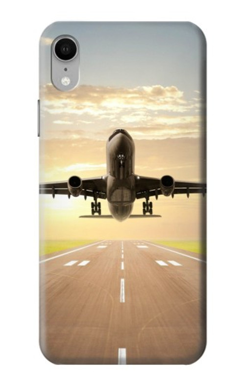W3837 Airplane Take off Sunrise Case Cover Custodia e Flip Case per iPhone XR