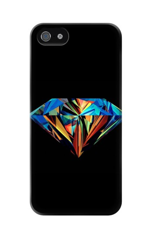 W3842 Abstract Colorful Diamond Case Cover Custodia e Flip Case per iPhone 5 5S SE