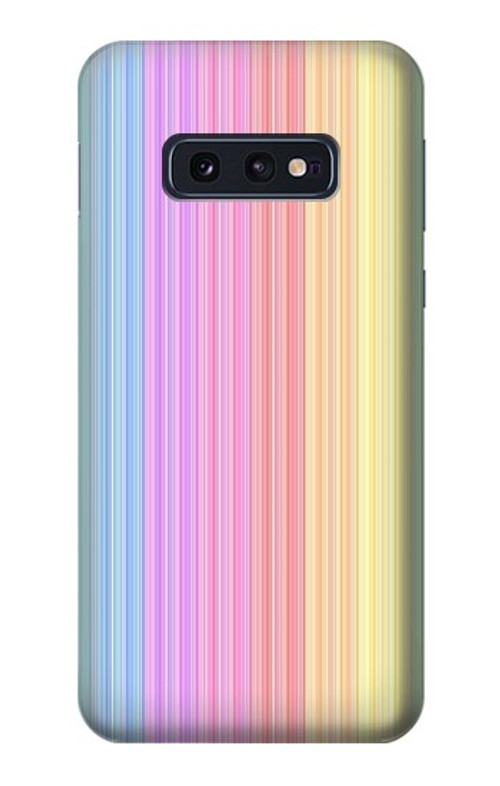 W3849 Colorful Vertical Colors Case Cover Custodia e Flip Case per Samsung Galaxy S10e