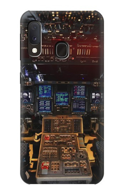 W3836 Airplane Cockpit Case Cover Custodia e Flip Case per Samsung Galaxy A20e
