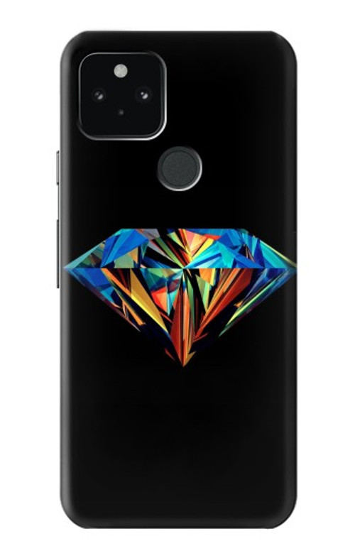 W3842 Abstract Colorful Diamond Case Cover Custodia e Flip Case per Google Pixel 5