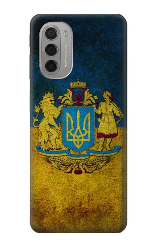 W3858 Ukraine Vintage Flag Case Cover Custodia e Flip Case per Motorola Moto G51 5G