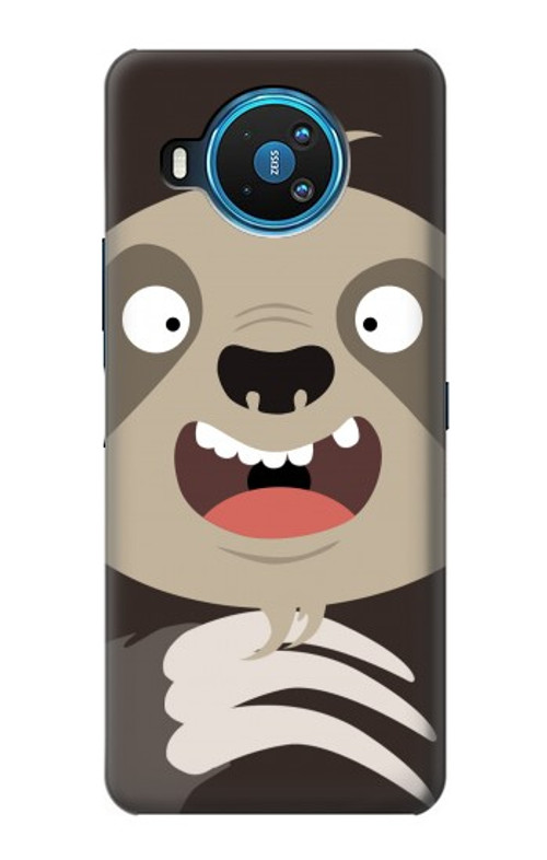W3855 Sloth Face Cartoon Case Cover Custodia e Flip Case per Nokia 8.3 5G