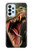 W0923 T-Rex Dinosaur Case Cover Custodia e Flip Case per Samsung Galaxy A23