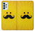 W1145 Yellow Mustache Sun Case Cover Custodia e Flip Case per Samsung Galaxy A23