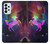 W2486 Rainbow Unicorn Nebula Space Case Cover Custodia e Flip Case per Samsung Galaxy A23