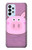 W3269 Pig Cartoon Case Cover Custodia e Flip Case per Samsung Galaxy A23