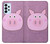 W3269 Pig Cartoon Case Cover Custodia e Flip Case per Samsung Galaxy A23
