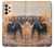 W1292 Dusty Elephant Egrets Case Cover Custodia e Flip Case per Samsung Galaxy A33 5G