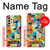 W3391 Abstract Art Mosaic Tiles Graphic Case Cover Custodia e Flip Case per Samsung Galaxy A33 5G