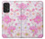 W3036 Pink Sweet Flower Flora Case Cover Custodia e Flip Case per Samsung Galaxy A53 5G