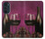 W0910 Red Wine Case Cover Custodia e Flip Case per Motorola Edge 30 Pro