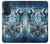 W1135 Wolf with knives Rock Case Cover Custodia e Flip Case per Motorola Edge 30 Pro
