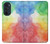 W2945 Colorful Watercolor Case Cover Custodia e Flip Case per Motorola Edge 30 Pro
