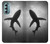 W2367 Shark Monochrome Case Cover Custodia e Flip Case per Motorola Moto G Stylus 5G (2022)