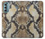 W2703 Snake Skin Texture Graphic Printed Case Cover Custodia e Flip Case per Motorola Moto G Stylus 5G (2022)