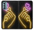 W3512 Cute Mini Heart Neon Graphic Case Cover Custodia e Flip Case per Motorola Moto G Stylus 5G (2022)