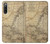 W2506 Exploration North America Map Case Cover Custodia e Flip Case per Sony Xperia 10 IV