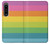 W2363 Rainbow Pattern Case Cover Custodia e Flip Case per Sony Xperia 1 IV W2363 Rainbow Pattern Case Cover Custodia e Flip Case per Sony Xperia 1 IV
