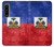 W3022 Haiti Flag Case Cover Custodia e Flip Case per Sony Xperia 1 IV