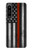 W3472 Firefighter Thin Red Line Flag Case Cover Custodia e Flip Case per Sony Xperia 1 IV
