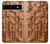 W1307 Fish Wood Carving Graphic Printed Case Cover Custodia e Flip Case per Google Pixel 6a