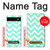 W1723 Mint Chevron Zigzag Case Cover Custodia e Flip Case per Google Pixel 6a
