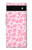 W2213 Pink Leopard Pattern Case Cover Custodia e Flip Case per Google Pixel 6a