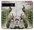 W2773 Peacock Chinese Brush Painting Case Cover Custodia e Flip Case per Google Pixel 6a