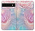W3050 Vintage Pastel Flowers Case Cover Custodia e Flip Case per Google Pixel 6a